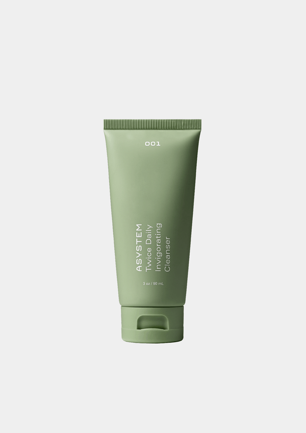 Asystem Twice Daily Invigorating Cleanser in pale green packaging