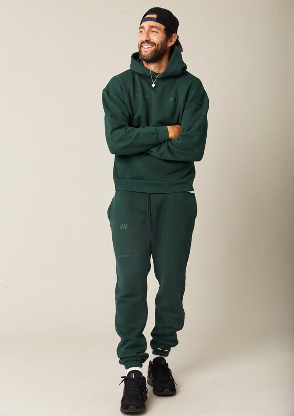 NM. ATHLETICS SWEATPANTS | GREEN - styled with the matching hoodie
