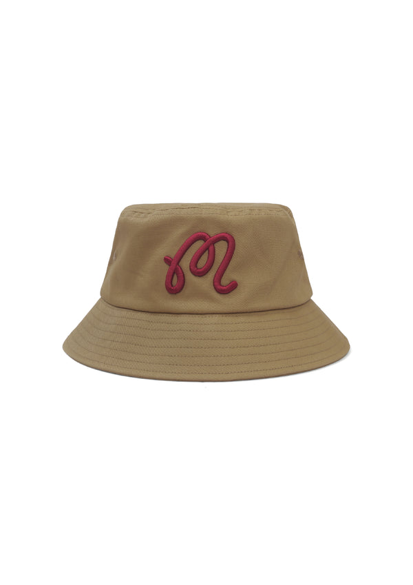 M Script Bucket Hat | Tan