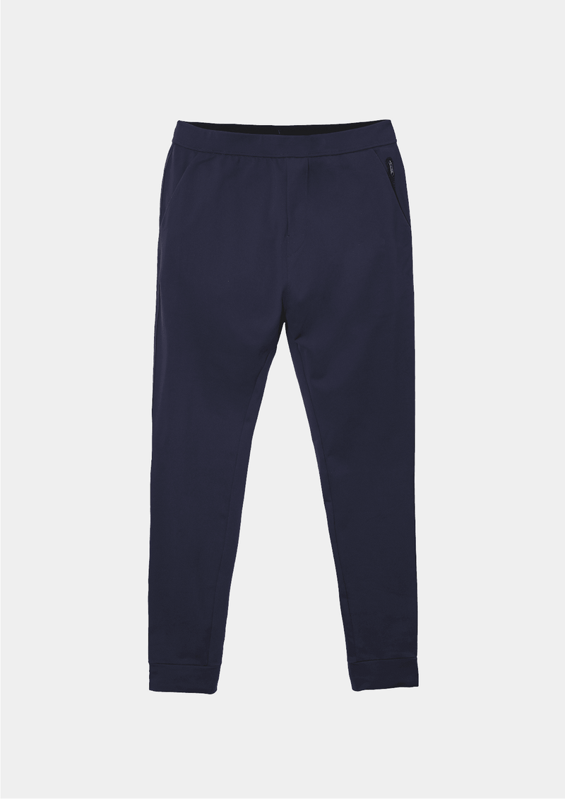 Mens Public Rec All Day Every Day Jogger pant with cuffed ankle in the color navy blue. 